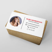 Moderne Eenvoudige Minimalistische QR-code Sociale Visitekaartje