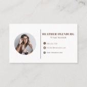 Moderne eenvoudige minimalistische QR-code voor so Visitekaartje (Voorkant)