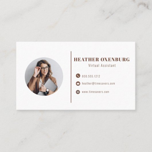 Moderne eenvoudige minimalistische QR-code voor so Visitekaartje (Voorkant)