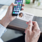 Moderne eenvoudige minimalistische QR-code voor so Visitekaartje