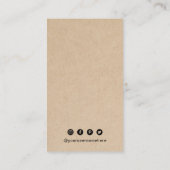 Moderne eenvoudige minimalistische QR-codekraft Visitekaartje (Achterkant)