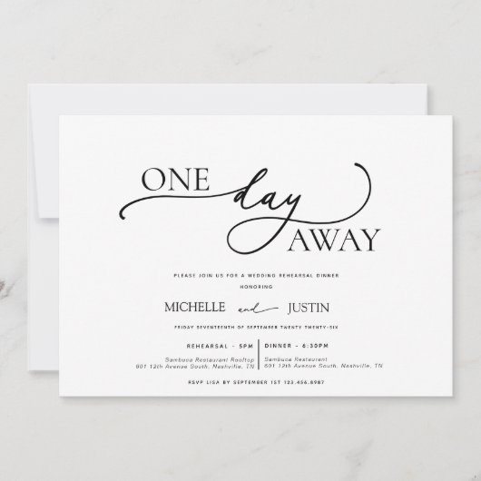 Moderne, eenvoudige, minimalistische repetitie: Di Kaart (Voorkant)