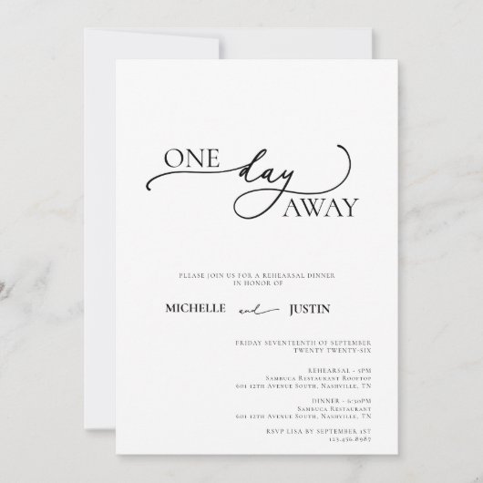 Moderne, eenvoudige, minimalistische repetitie: Di Kaart (Voorkant)