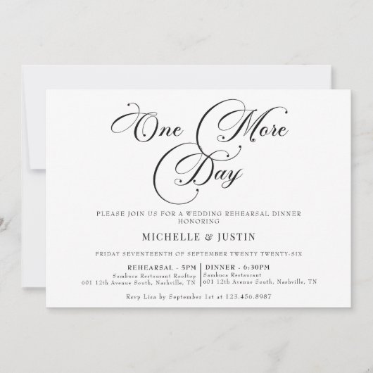 Moderne, eenvoudige, minimalistische repetitie: Di Kaart (Voorkant)