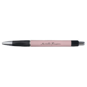 Moderne Eenvoudige Minimalistische Roze Roze Scrip Pen