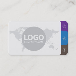 Moderne, eenvoudige minimalistische, schone grijs  visitekaartje