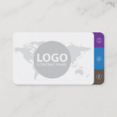 Moderne, eenvoudige minimalistische, schone grijs  visitekaartje (Voorkant)