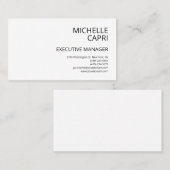 Moderne eenvoudige minimalistische stijl tegenwoor visitekaartje (Voorkant / Achterkant)