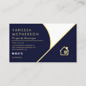 Moderne eenvoudige minimalistische transparante fo visitekaartje (Achterkant)