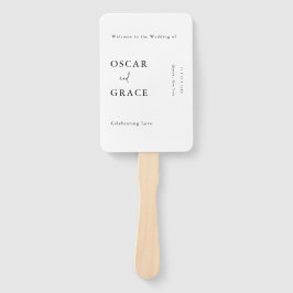 Moderne eenvoudige minimalistische typografie brui handwaaier