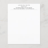 Moderne eenvoudige minimalistische witte professio (Voorkant)