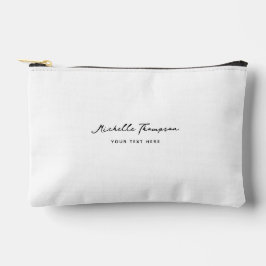Moderne eenvoudige minimalistische witte scriptnaa etui