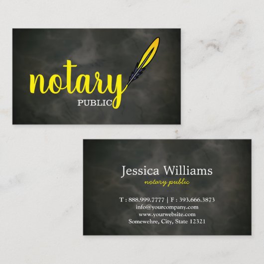 Moderne, eenvoudige mobiele, openbare legant scrip visitekaartje (Voorkant / Achterkant)