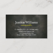 Moderne, eenvoudige mobiele, openbare legant scrip visitekaartje (Achterkant)