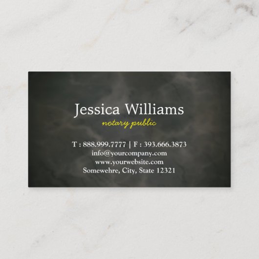 Moderne, eenvoudige mobiele, openbare legant scrip visitekaartje (Achterkant)