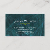 Moderne, eenvoudige mobiele, openbare legant scrip visitekaartje (Achterkant)