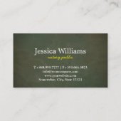 Moderne, eenvoudige mobiele, openbare legant scrip visitekaartje (Achterkant)