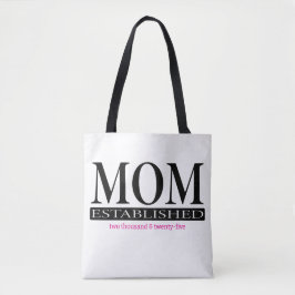 Moderne eenvoudige moeder tote bag