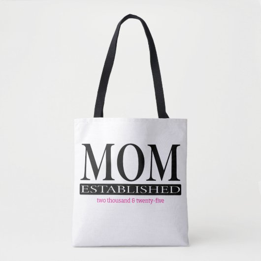 Moderne eenvoudige moeder tote bag (Voorkant)