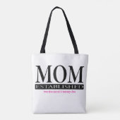 Moderne eenvoudige moeder tote bag (Achterkant)