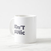 Moderne, eenvoudige, moedige, coole afbeelding van koffiemok (Voorkant links)