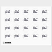 Moderne, eenvoudige, moedige, coole afbeelding van ronde sticker (Vel)