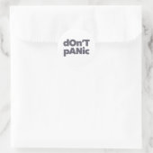 Moderne, eenvoudige, moedige, coole afbeelding van ronde sticker (Tas)
