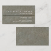 Moderne eenvoudige monniksmuur visitekaartje (Voorkant / Achterkant)