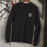 Moderne Eenvoudige Monogram Beste Papa Ooit Typogr<br><div class="desc">Moderne eenvoudige letter monogrammen op de voorkant en nek.</div>