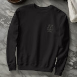 Moderne Eenvoudige Monogram Beste Papa Ooit Typogr Geborduurde Sweater<br><div class="desc">Moderne eenvoudige letter monogrammen op de voorkant en nek.</div>