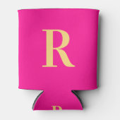 Moderne eenvoudige monogram blikjeskoeler (Voorkant)