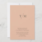 Moderne eenvoudige monogram, gemengde mix en lucif kaart (Voorkant)