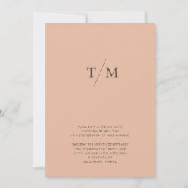 Moderne eenvoudige monogram, gemengde mix en lucif kaart