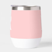 Moderne Eenvoudige Monogram Roze (Rechts)