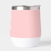 Moderne Eenvoudige Monogram Roze (Links)