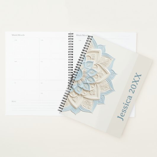 Moderne Eenvoudige Mooie Kleurrijke Cute Mandala P Planner (Display)