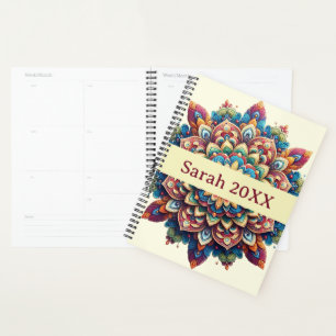 Moderne Eenvoudige Mooie Kleurrijke Schattige Mand Planner