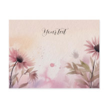 Moderne Eenvoudige Mooie Waterverf Bloemen