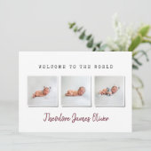 Moderne eenvoudige multi-fotoreportmededeling aankondiging (Staand voorkant)