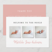 Moderne eenvoudige multi-fotoreportmededeling aankondiging (Voorkant / Achterkant)