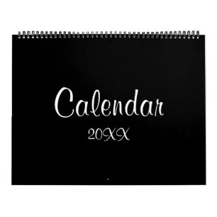 Moderne Eenvoudige Muurplanner Minimalistisch Zwar Kalender