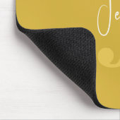 Moderne Eenvoudige Naam & Initiaal Monogram Goud Muismat (Hoek)