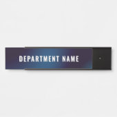 Moderne Eenvoudige Naam van de Afdeling Deurbordje (Voorkant)