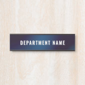 Moderne Eenvoudige Naam van de Afdeling Deurbordje (Voorkant)