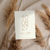 Moderne eenvoudige niet foto bruiloft save the date