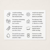 Moderne eenvoudige Ombre Powder breekt advies na d Visitekaartje (Achterkant)