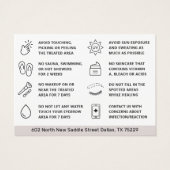 Moderne eenvoudige Ombre Powder Brows Aftercare Ka Visitekaartje (Achterkant)