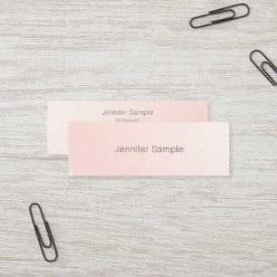 Moderne Eenvoudige Ontwerp Blush Roze Template Tre Mini Visitekaartje