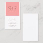 Moderne, eenvoudige ontwerprendabele Sjabloon Visitekaartje (Voorkant / Achterkant)