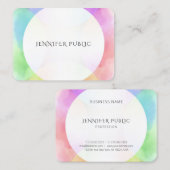 Moderne eenvoudige ontwerpSjabloon elegante Waterv Visitekaartje (Voorkant / Achterkant)